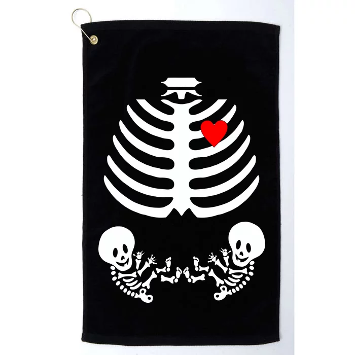 Baby Twins Skeleton Halloween Costume Platinum Collection Golf Towel