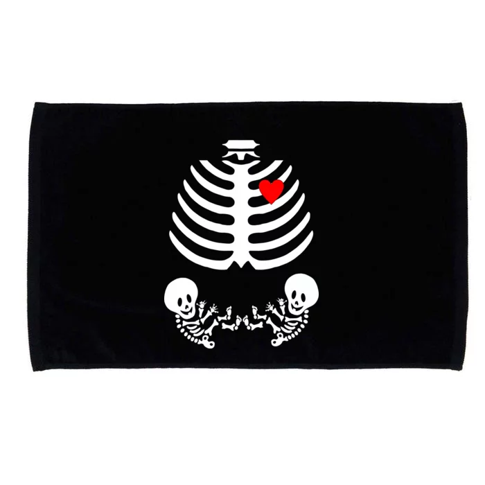 Baby Twins Skeleton Halloween Costume Microfiber Hand Towel