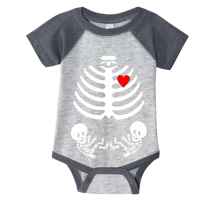 Baby Twins Skeleton Halloween Costume Infant Baby Jersey Bodysuit