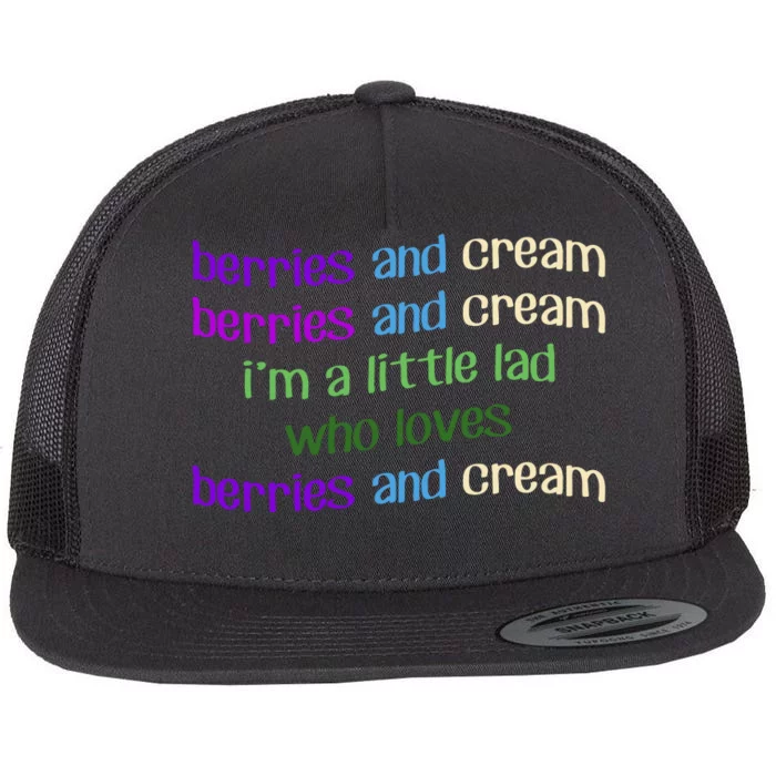 Berries And Cream Flat Bill Trucker Hat