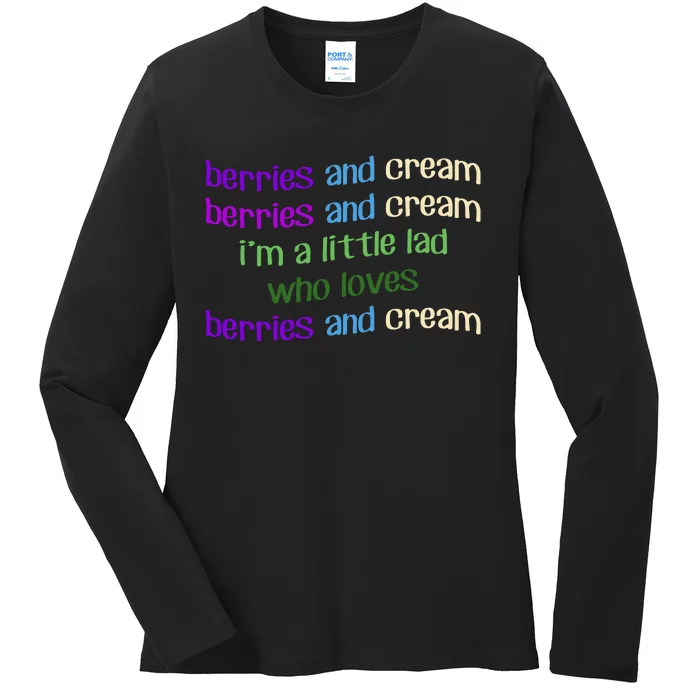 Berries And Cream Ladies Long Sleeve Shirt