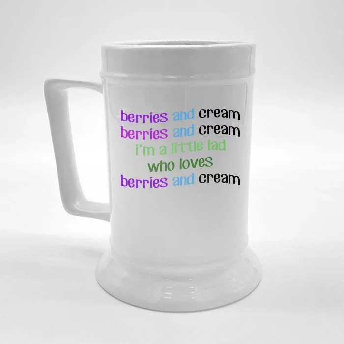 Berries And Cream Front & Back Beer Stein