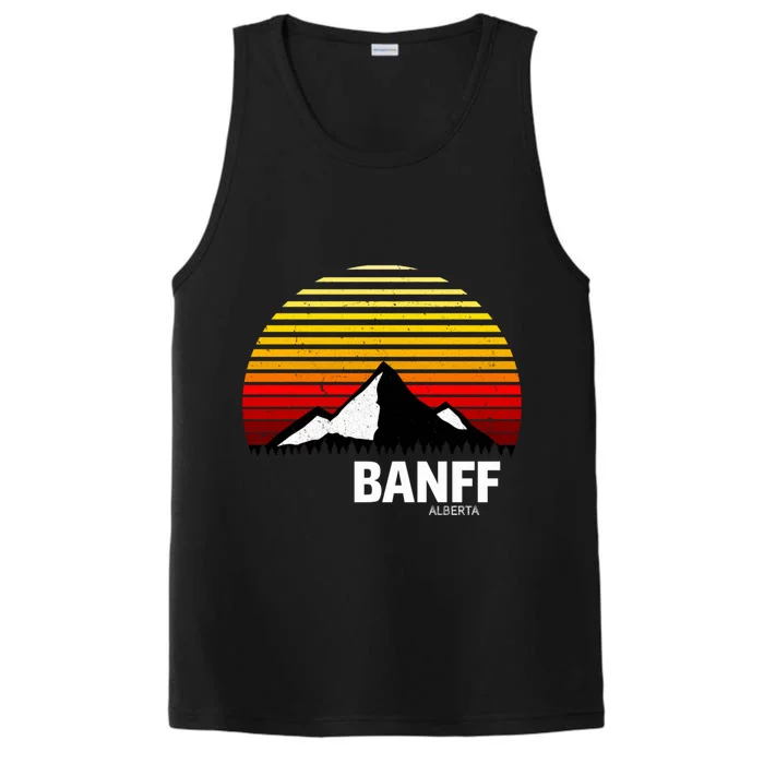 Banff Alberta Canada Rocky Mountain Cute Gift Performance Tank