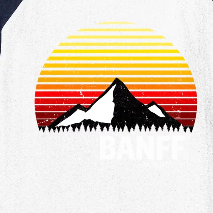 Banff Alberta Canada Rocky Mountain Cute Gift Baseball Sleeve Shirt