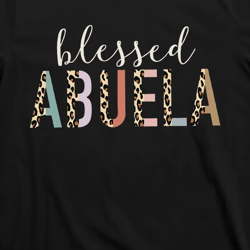 Blessed Abuela Cute Leopard Print T-Shirt