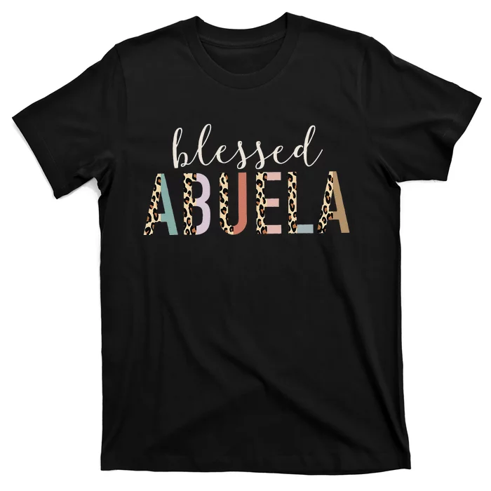 Blessed Abuela Cute Leopard Print T-Shirt