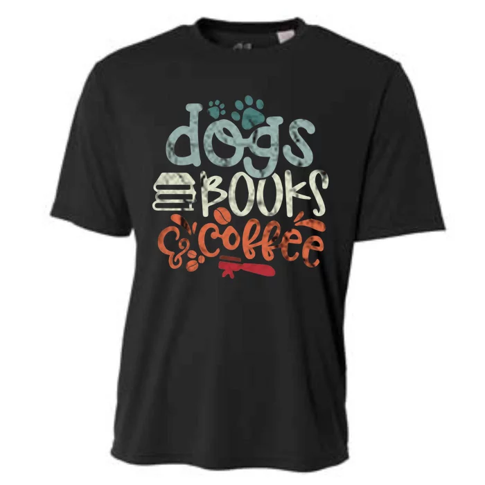 Books And Coffee And Dogs And Social Justice Gift Cooling Performance Crew T-Shirt