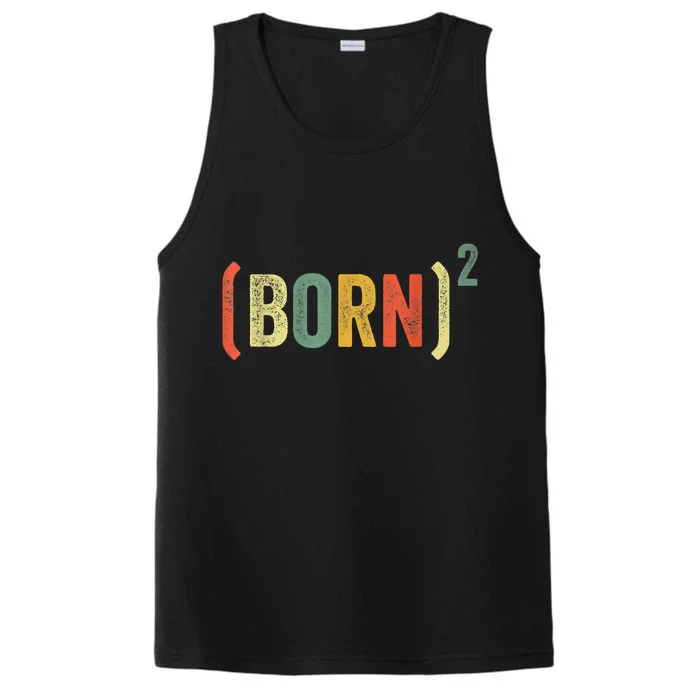 Born Again Christian Easter God Baptism Born Squared (Born)2 Performance Tank