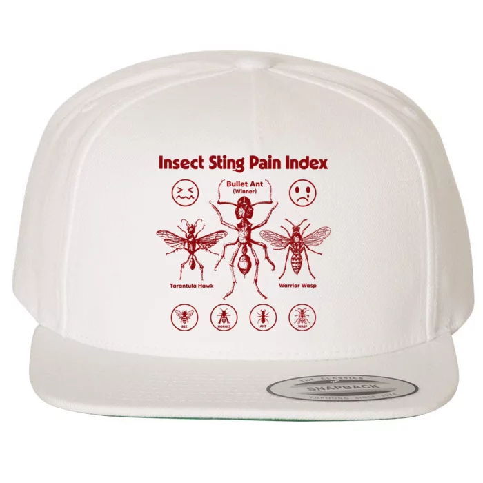 Bullet Ant Cool Vintage Insect Gifts Insect Sting Pain Index Retro Wool Snapback Cap