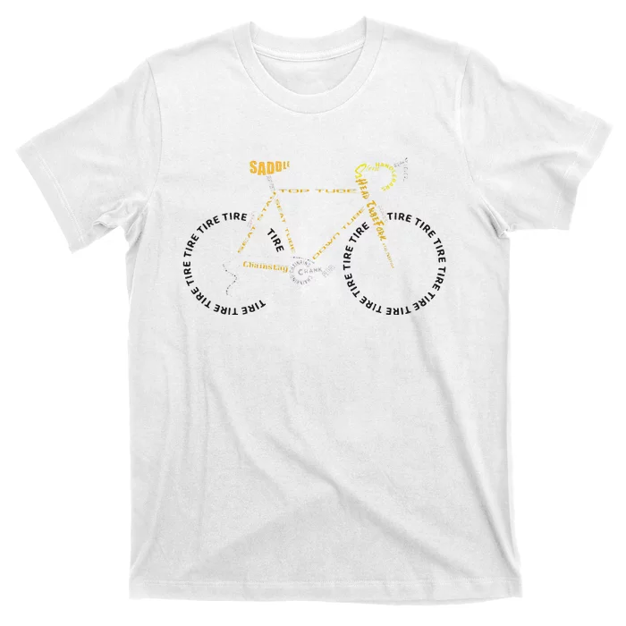 Bicycle Anatomy Cute Cycling Is Life Gift T-Shirt