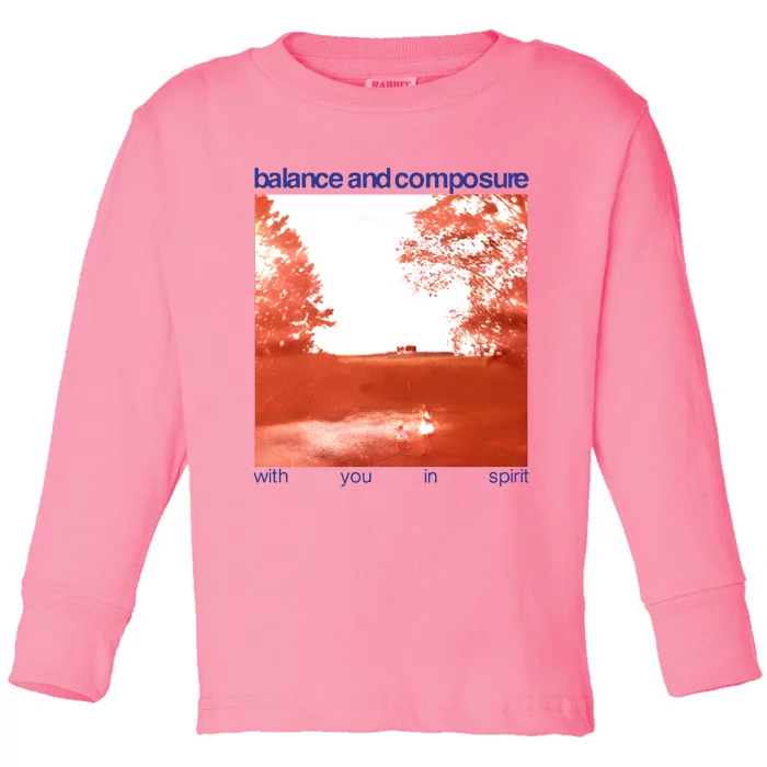 Balance And Composure With You In Spirit Toddler Long Sleeve Shirt