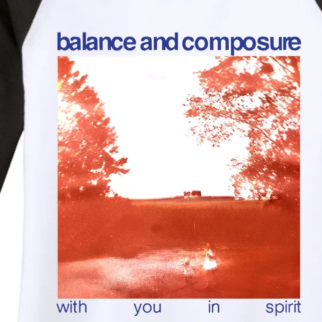 Balance And Composure With You In Spirit Women's Tri-Blend 3/4-Sleeve Raglan Shirt