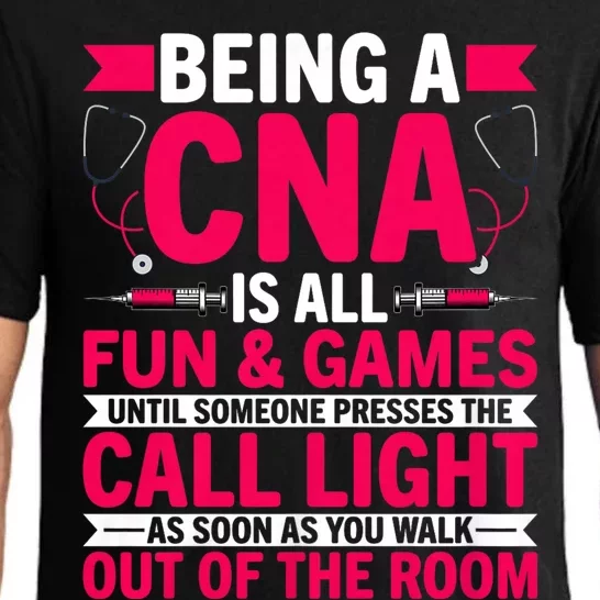 Being A Cna Is All Fun & Games Cna Medical Nursing Nurse Pajama Set