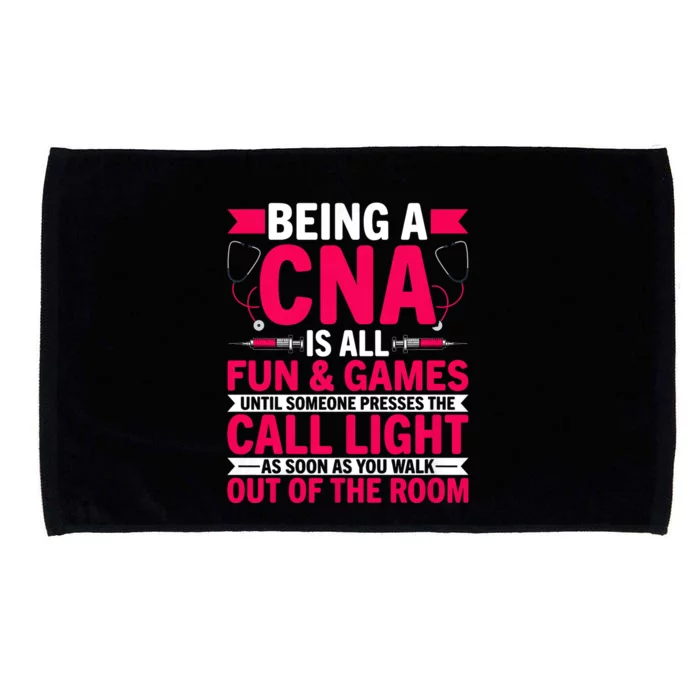 Being A Cna Is All Fun & Games Cna Medical Nursing Nurse Microfiber Hand Towel