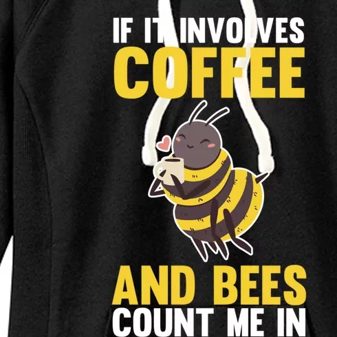 Bees And Coffee Cool Gift Women's Fleece Hoodie