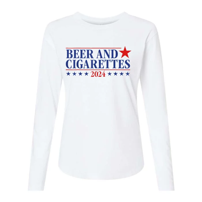 Beer And Cigarettes 2024 Womens Cotton Relaxed Long Sleeve T-Shirt