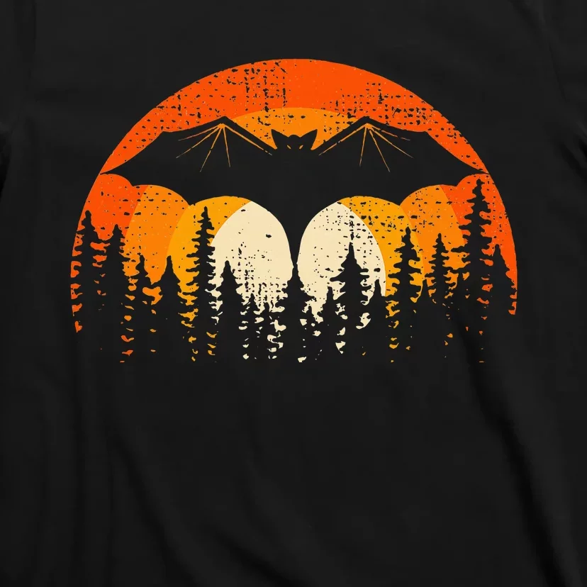 Bats Are Cool Lovely Bat Sunset School Summer Break T-Shirt