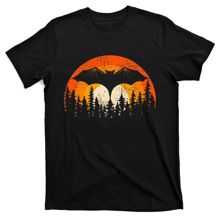 Bats Are Cool Lovely Bat Sunset School Summer Break T-Shirt