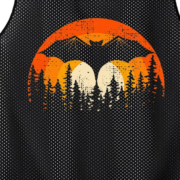 Bats Are Cool Lovely Bat Sunset School Summer Break Mesh Reversible Basketball Jersey Tank