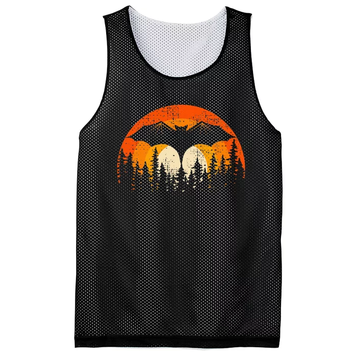 Bats Are Cool Lovely Bat Sunset School Summer Break Mesh Reversible Basketball Jersey Tank