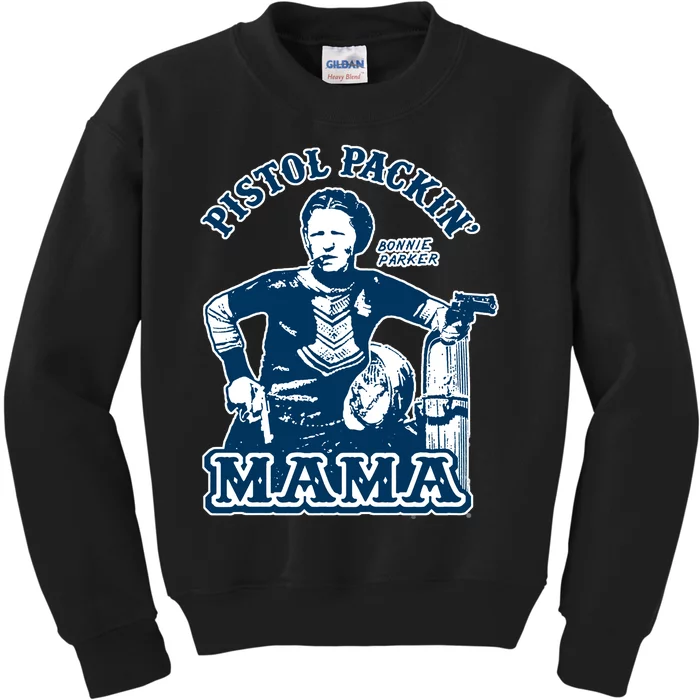 Bonnie And Clyde Pistol Packin Mama Kids Sweatshirt