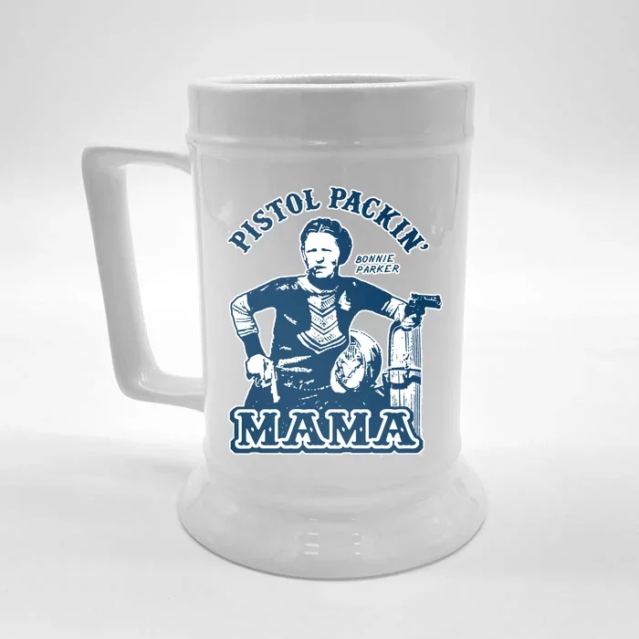 Bonnie And Clyde Pistol Packin Mama Front & Back Beer Stein