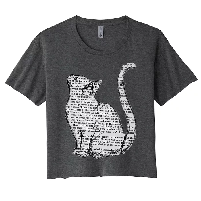 Books And Cats And Books And Cats Women's Crop Top Tee