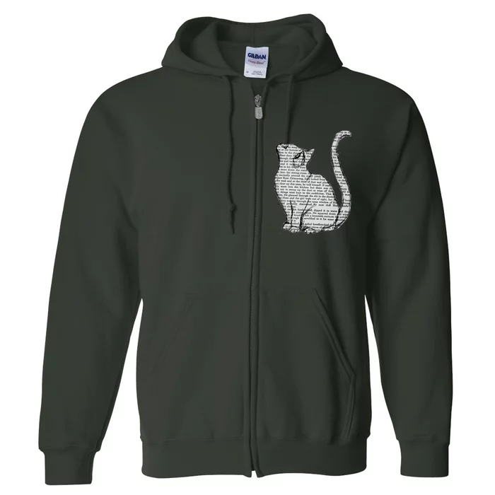 Books And Cats And Books And Cats Full Zip Hoodie