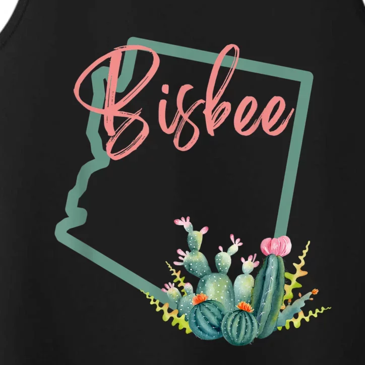 Bisbee Arizona Cacti State Souvenir Performance Tank