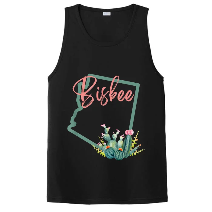 Bisbee Arizona Cacti State Souvenir Performance Tank