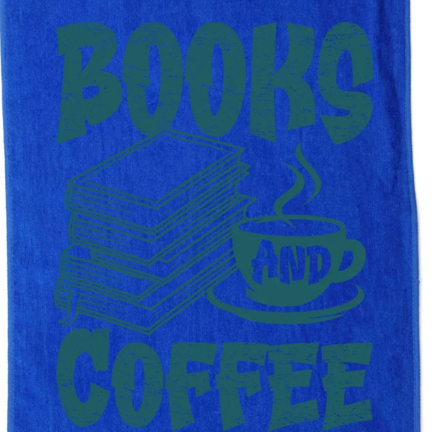 Books And Coffee Reading Books Lover Bookish Bookworm Funny Gift Platinum Collection Golf Towel