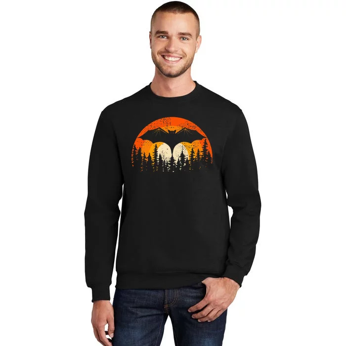 Bats Are Cool Lovely Bat Sunset School Summer Break Tall Sweatshirt