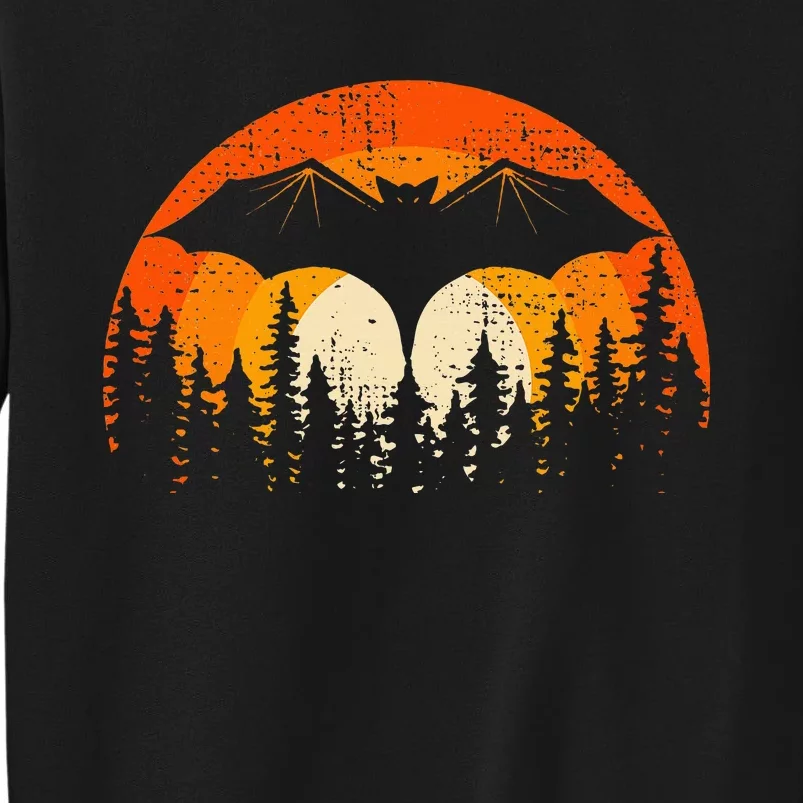 Bats Are Cool Lovely Bat Sunset School Summer Break Tall Sweatshirt