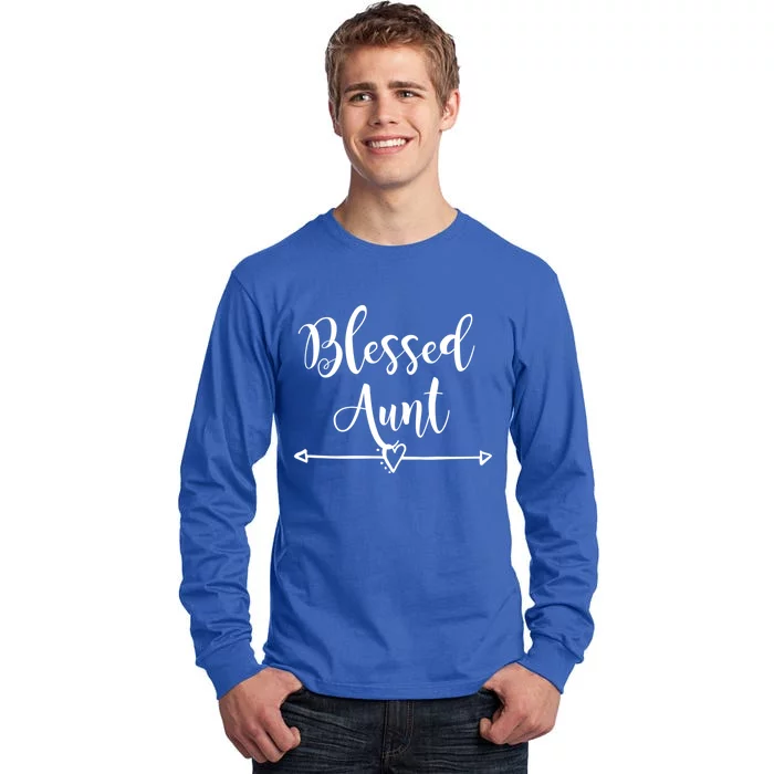 Blessed Aunt Cute Aunt Vibes For Best Auntie Gift Tall Long Sleeve T-Shirt