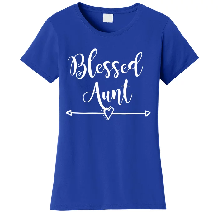 Blessed Aunt Cute Aunt Vibes For Best Auntie Gift Women's T-Shirt