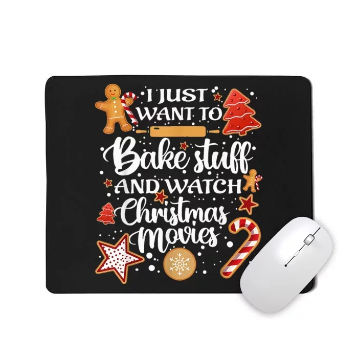 Baking and Christmas Movie Lover Festive Gift Mousepad