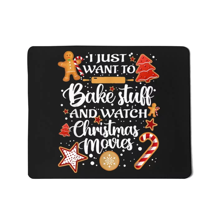 Baking and Christmas Movie Lover Festive Gift Mousepad