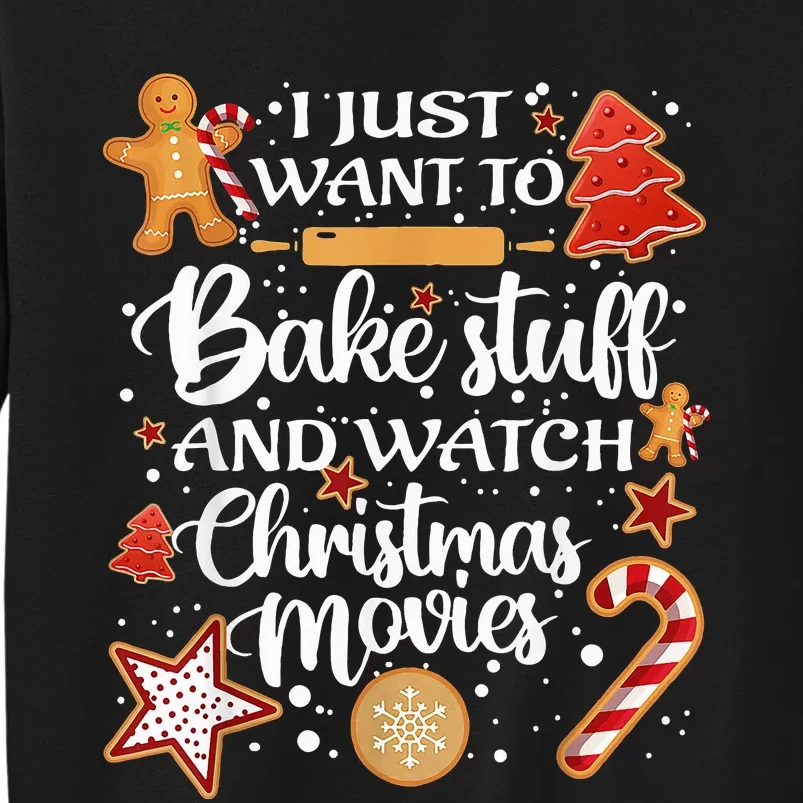 Baking and Christmas Movie Lover Festive Gift Tall Sweatshirt