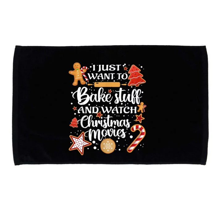 Baking and Christmas Movie Lover Festive Gift Microfiber Hand Towel