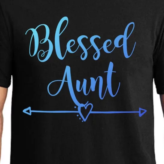 Blessed Aunt Cute Aunt Vibes For Best Auntie Gift Pajama Set