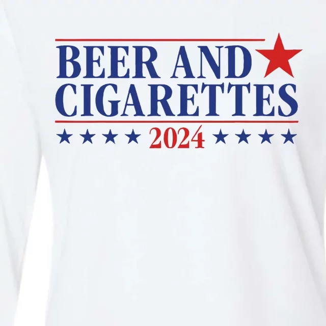 Beer And Cigarettes 2024 Womens Cotton Relaxed Long Sleeve T-Shirt