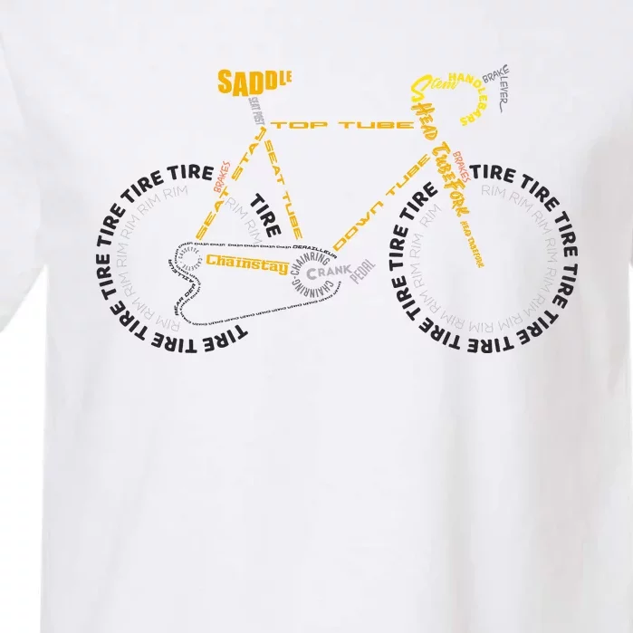 Bicycle Anatomy | Cute Cycling Is Life Gift Garment-Dyed Heavyweight T-Shirt