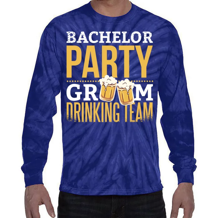 Bachelor Drinking Party Tie-Dye Long Sleeve Shirt