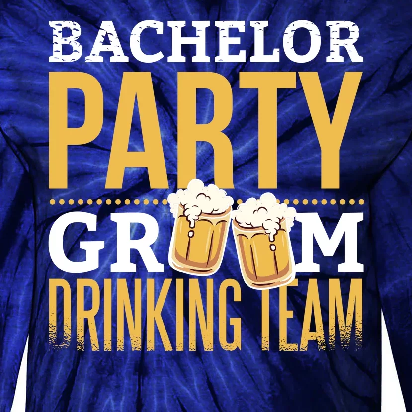 Bachelor Drinking Party Tie-Dye Long Sleeve Shirt