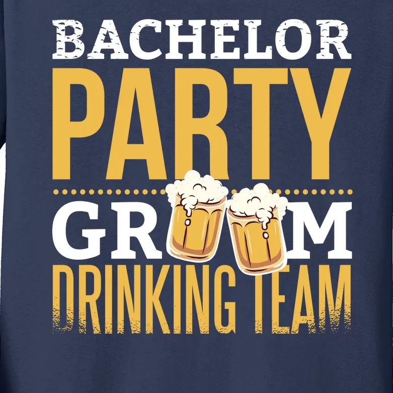 Bachelor Drinking Party Kids Long Sleeve Shirt