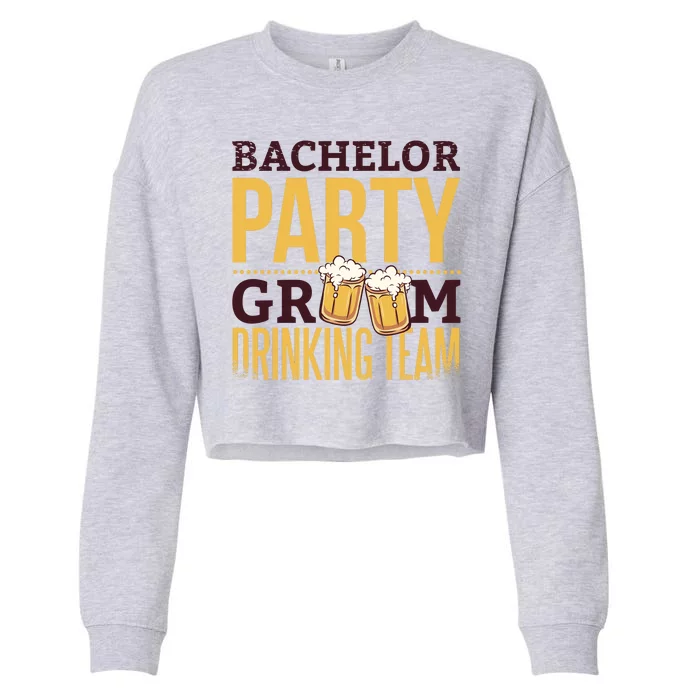 Bachelor Drinking Party Cropped Pullover Crew