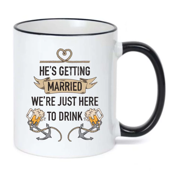 Bachelor Groom Drinking Black Color Changing Mug