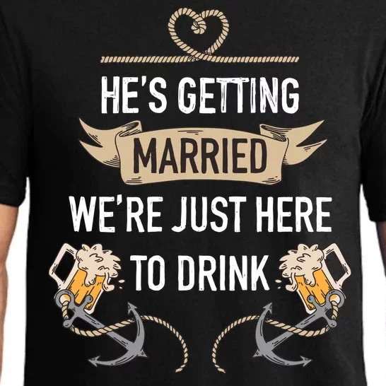 Bachelor Groom Drinking Pajama Set