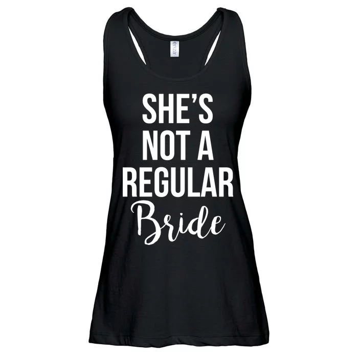 Bachelorette She's Not A Regular Bride Ladies Essential Flowy Tank