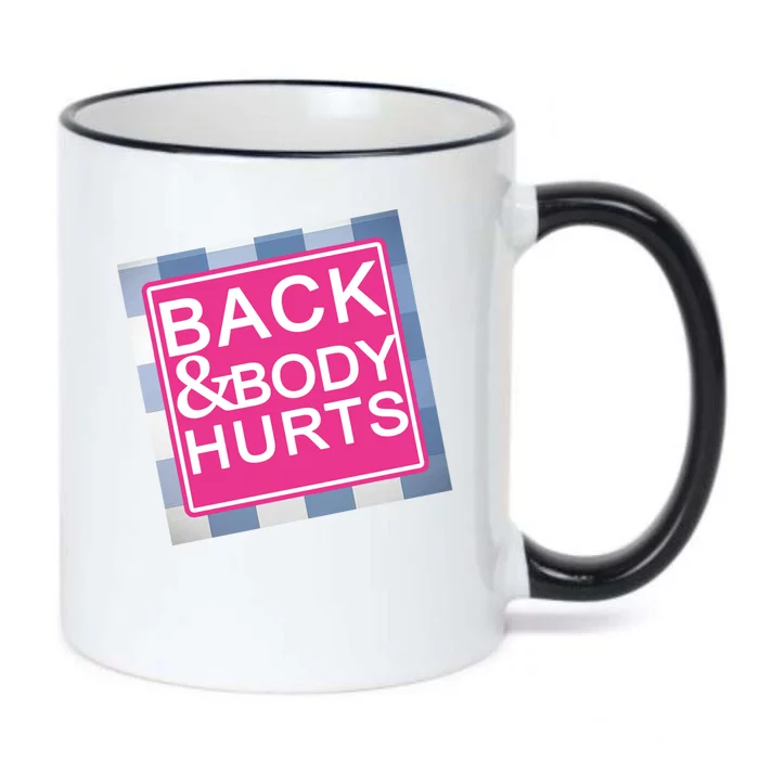 Back & Body Hurts Black Color Changing Mug